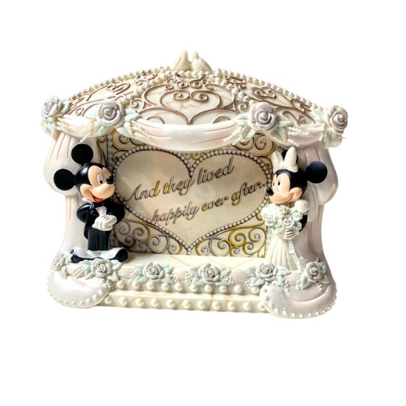Disney Mickey & Minnie Wedding Photo Frame In Original Box/Packaging - Picture 6 of 16